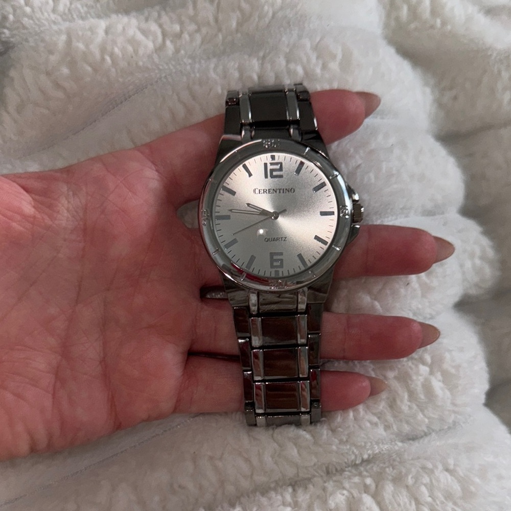 Cerentino Silver Quartz Watch